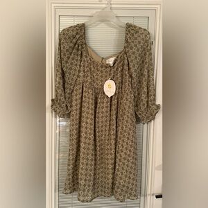 NWT Sweet Lemon Baby Doll Dress - Size Large